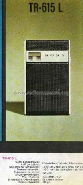 TR-615 L; Sony Corporation; (ID = 412497) Radio