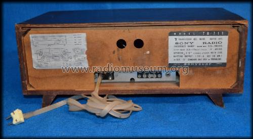 7 Transistor All Wave Super TR-711; Sony Corporation; (ID = 1507112) Radio
