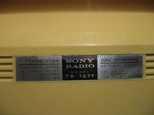 TR-727Y; Sony Corporation; (ID = 1577008) Radio