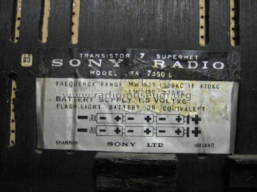 7 Transistor TR-7350L; Sony Ireland, (ID = 1621006) Radio