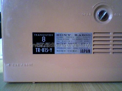 Super Sensitive TR-815Y; Sony Corporation; (ID = 382772) Radio