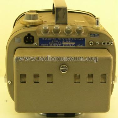 8' B/W Transistor Television Receiver 8-301E ; Sony Corporation; (ID = 1667341) Television