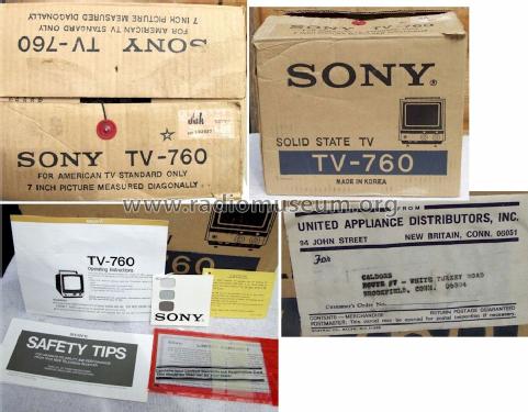 Transistor TV Receiver TV-760; Sony Corporation; (ID = 986488) Television