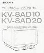 Trinitron Color TV KV-8AD10; Sony Corporation; (ID = 803338) Television