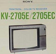 Trinitron Color TV Receiver KV-2705E ; Sony Corporation; (ID = 750745) Televisore