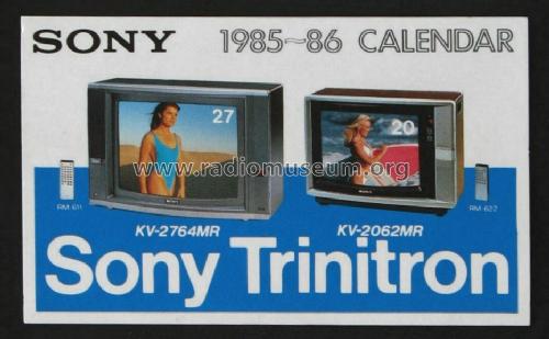 Trinitron Colour TV KV-2062MR; Sony Corporation; (ID = 1247341) Television