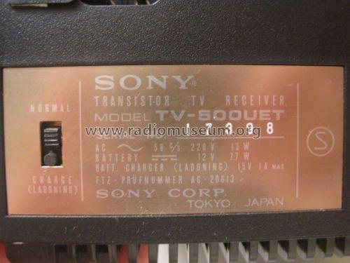 TV-500 UET; Sony Corporation; (ID = 1027369) Televisión