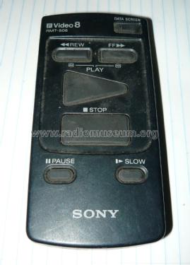 Video 8 Remote control RMT-506; Sony Corporation; (ID = 1849829) Misc