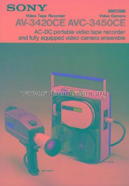 Sony-Matic Portable Videocorder - Videorecorder AV-3420CE; Sony Corporation; (ID = 1001607) Enrég.-R