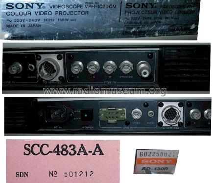 Videoscope VPH-1020QM, Ch= SCC-483A-A; Sony Corporation; (ID = 1227797) Television