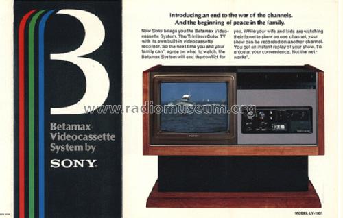 VTR-TV Receiver LV-1901; Sony Corporation; (ID = 1546107) Television