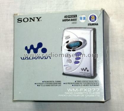 Walkman FM/AM Radio Cassette Player WM-FX277; Sony Corporation; (ID = 1971156) Radio