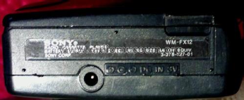 Walkman FM/AM WM-FX12; Sony Corporation; (ID = 1655465) Radio