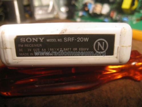 Walkman FM Stereo SRF20W; Sony Corporation; (ID = 1657515) Radio