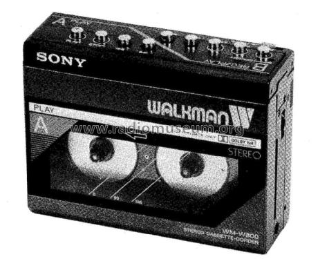 Walkman Stereo Cassette Corder WM-W800; Sony Corporation; (ID = 1775238) Enrég.-R