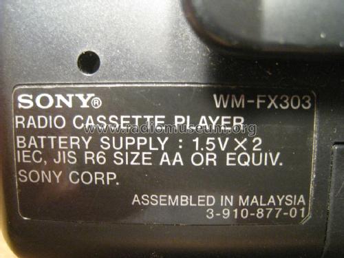 Walkman WM-FX303; Sony Corporation; (ID = 2067829) Radio