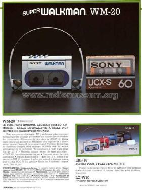Walkman Stereo Cassette Player WM-20; Sony Corporation; (ID = 428158) R-Player
