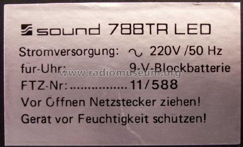 Sound 788 TR LED; TEC Dieter Beer; (ID = 1515836) Radio