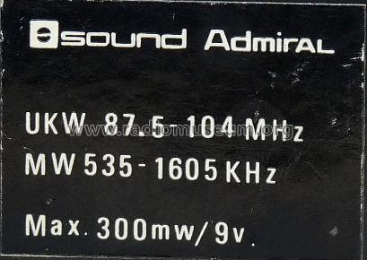 Sound Admiral ; Interrading Ltd.; (ID = 820621) Radio