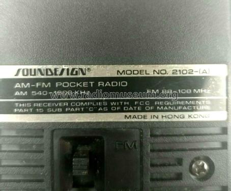 AM/FM Pocket Radio 2102; Soundesign (ID = 2825718) Radio