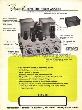 Soundmaster Imperial 088; Soundmaster (ID = 2784343) Ampl/Mixer