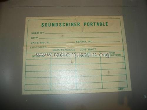 Soundscriber 200; SoundScriber Corp., (ID = 1738618) R-Player