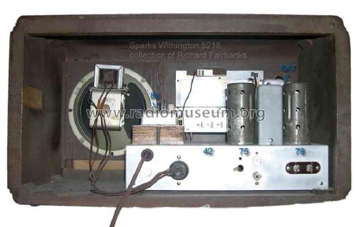 Sparton 5218 Selectronne ; Sparks-Withington Co (ID = 383182) Radio