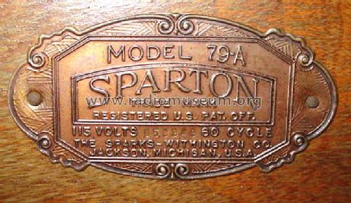 Sparton 79-A Equasonne ; Sparks-Withington Co (ID = 269830) Radio