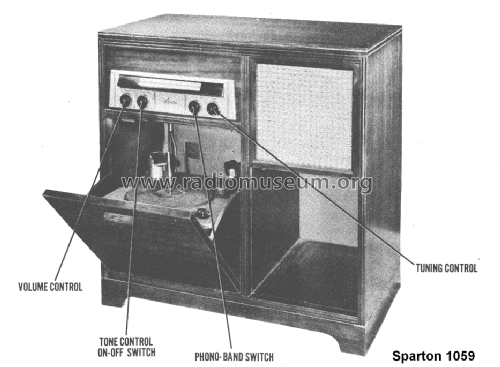 Sparton 1059 Ch=8L9; Sparks-Withington Co (ID = 1509622) Radio