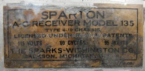 Sparton 135 'Embassy' ; Sparks-Withington Co (ID = 2322687) Radio