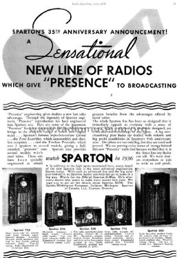 Sparton 506 ; Sparks-Withington Co (ID = 1357707) Radio
