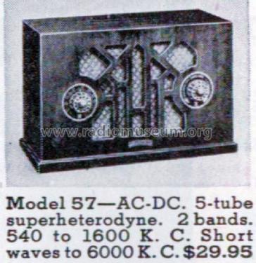 Sparton 57 AC-DC ; Sparks-Withington Co (ID = 1332243) Radio