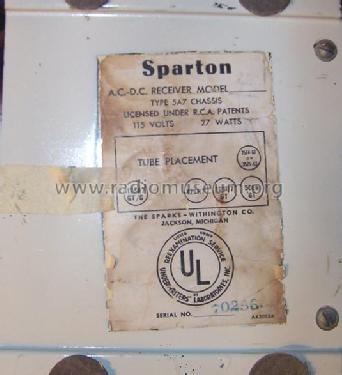 Sparton 5-16 ; Sparks-Withington Co (ID = 887736) Radio