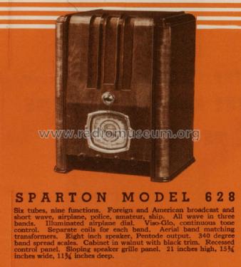 Sparton 628 ; Sparks-Withington Co (ID = 1339330) Radio