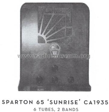 Sparton 65-T Sunrise ; Sparks-Withington Co (ID = 1563904) Radio