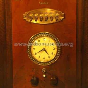 Sparton 738 Selectime Telechron clock; Sparks-Withington Co (ID = 1151525) Radio