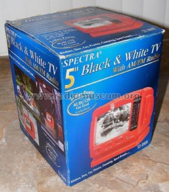 5' Black and White TV Radio Receiver 52-BWR; Spectra (ID = 1750887) TV Radio