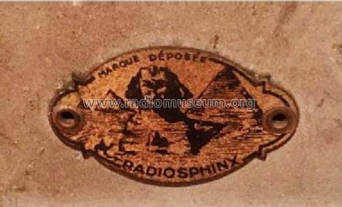Inconnu - Unknown 3 ; Sphinxo-Radio, Éts. (ID = 2899635) Radio