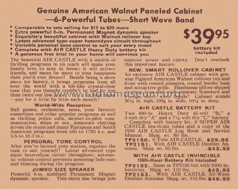 Air Castle TP2150 Ch= 109B; Spiegel Inc. (ID = 2204711) Radio
