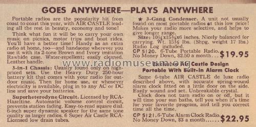 Air Castle CP5121 ; Spiegel Inc. (ID = 2265972) Radio