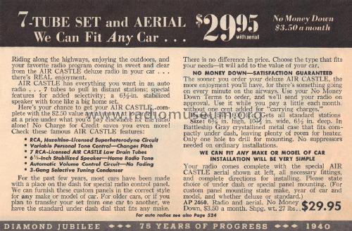 Air Castle AP2460 ; Spiegel Inc. (ID = 2252557) Car Radio