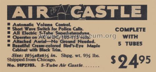 Air Castle HP2703; Spiegel Inc. (ID = 2149060) Radio