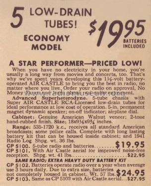 Air Castle CP5102 Ch= 1070B; Spiegel Inc. (ID = 2261989) Radio