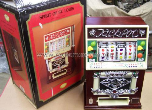 1930 Lighted Slot Machine Design Wooden Cabinet AM/FM Radio Cassette Player Jackpot - WIN 10000 - 777 - Bar; Spirit of St. Louis, (ID = 1811303) Radio