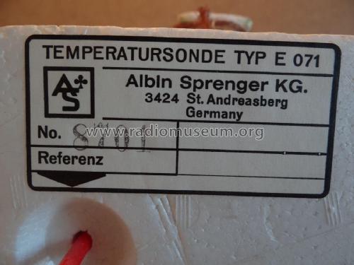 Ballon-Radiosonde E071; Sprenger, Albin KG; (ID = 2228787) Commercial Tr