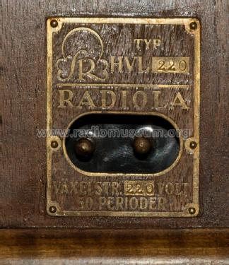 Radiola HVL; SR, Svenska (ID = 2693220) Radio