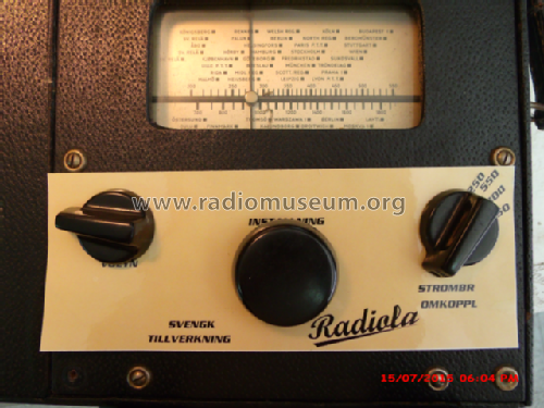 Radiola 391 BAT; SR, Svenska (ID = 1858543) Radio