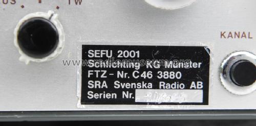 SEFU-2001; SR, Svenska (ID = 1038901) Commercial TRX