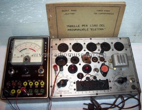 2° provavalvole ad emissione ; SRE - Scuola Radio (ID = 1969865) Equipment