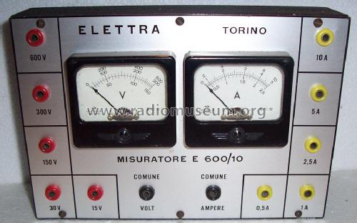 Misuratore E600/10; SRE - Scuola Radio (ID = 1965554) Equipment